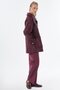 Wide Collar Coat Burgundy - 6