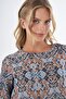 Denim Garnished Jacquard Dress Indigo - 6