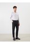 Ozmarka New Season Slim Fit Long Sleeve Striped Dobby Men's Shirt - 3