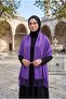 Tasseled Shoulder Shawl Purple - 2