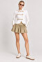 Napoleon Buttoned Gabardine Jacket Lki̇0055 Ecru - 2