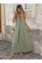 Rochie maxi, verde - M - 2