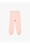Cotton Shaped Jogger Sweatpants with Bowknot and Elastic Waistband - 2