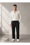 Bürümcük Crinkle Fabric Lycra Men's Shirt and Pants Set - 2