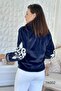 Embroidered Rabbit Textured Fur Jacket 7K002 - 4