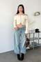 Women's Madonna Collar Zippered Cardigan Cream - 27K 2603 - 3