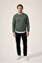 Crew Neck Regular Fit Cotton Warm Basic Sweatshirt - 3
