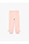 Cotton Shaped Jogger Sweatpants with Bowknot and Elastic Waistband