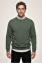 Crew Neck Regular Fit Cotton Warm Basic Sweatshirt - 2