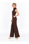 High Collar Belted and Belted Jumpsuit - 3