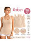 Özten Women's Wide Strap Heart Printed 100% Cotton Undershirt 3-Pack
