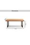 Charlotte Coffee Table Solid Wood - Natural Black - 5