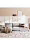 KAM CORNER SOFA SET - GREY - 2