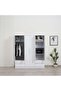 ENSTATITE 6 DOOR WARDROBE WITH 4 DRAWERS-WHITE - 7