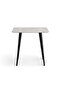Lukenz 2 Seater Cafe Table Marble - White & Black - 6