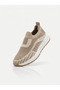 Men's Beige Light Sole Laceless Sneaker