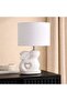 Taffle E14 Bunny Ceramic Table Lamp 20x13.5x33.5cm - White