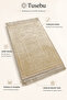 Soft Velvet Textured Prayer Mat - Patterned Tufted Prayer Mat - 4