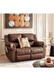 Hireem 2 Seater Recliner Sofa- Brown