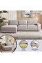 Donta Corner Sofa Set ( Left Side )- Grey - 8