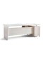 Eloura Office Desk Left Side Return 200cm W- White - 8