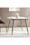 Brooklyn V1 1+4 Dining Set Marble - Grey & Black - 2