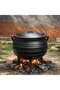 Ferric Cast Iron Cauldron Pot 3l -black