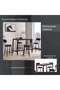 DYLANA 1+4 COUNTER DINING SET - BROWN BLACK - 4