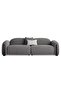 Modra 4 Seater Sofa-dark Grey - 8