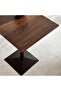 Aparia 2 Seater Dining Table Square Wood - Dark Brown - 3