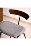 Lukaz Bar Chair - Dark Grey & Brown - 4
