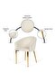 Brera Dining Chair - Beige Gold - 6