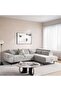 Elviso Corner Sofa Bed- Beige