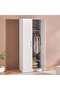 Flexo 2 Door Wardrobe - White - 4