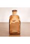 Dora Recycled Glass Vase 6x6x14cm - Light Brown - 4