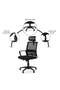 Fortis Office High Back Chair Mesh Fabric - Black - 7