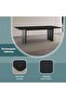 Orion Modular 8 Seater Dining Table Top Veneer - Black - 8