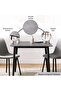 Arith 1+2 Dining Set Sintered Stone - Grey & Black - 8