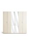 Kirby 6 Door Wardrobe With Mirror - Beige - 8