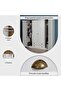 Almada 4 Door Wardrobe - White - 8