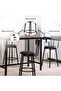 DYLANA 1+4 COUNTER DINING SET - BROWN BLACK - 5