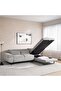 Elviso Corner Sofa Bed- Beige - 4