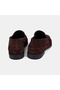 Women's Bitter Brown Suede Leather Loafer with Stitching Detail - 5