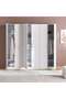 Flexo 6 Door Wardrobe - White - 4