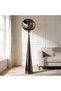 Herman E27 Metal With Acrylic Floor Lamp 38x155cm - Smoke Grey