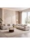 Aycox Corner Sofa Set - Beige