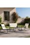 Simona Outdoor Sofa Set 2+1+1+coffee Table- Beige And Black