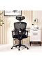 Marics Office High Back Chair Mesh Fabric - Black - 3