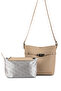 Women's Faux Leather Mink Shoulder Bag - 5