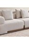 Aycox Corner Sofa Set - Beige - 7